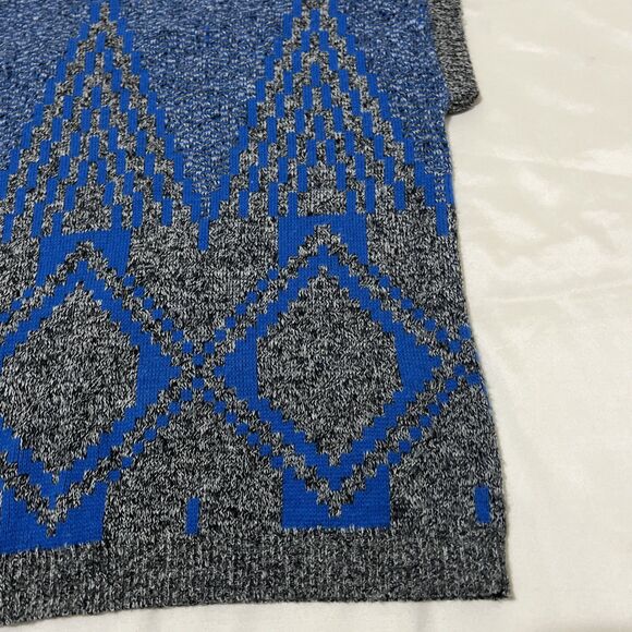 Womens Vintage Sweater Vest Fortune Knits USA Blue Grey  23” Chest pit to pit - Picture 10 of 12